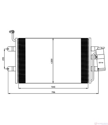 РАДИАТОР КЛИМАТИК SEAT CORDOBA HATCHBACK (1999-) 1.0 - NRF