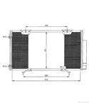 РАДИАТОР КЛИМАТИК TOYOTA AVENSIS LIFTBACK (1997-) 2.0 - NRF