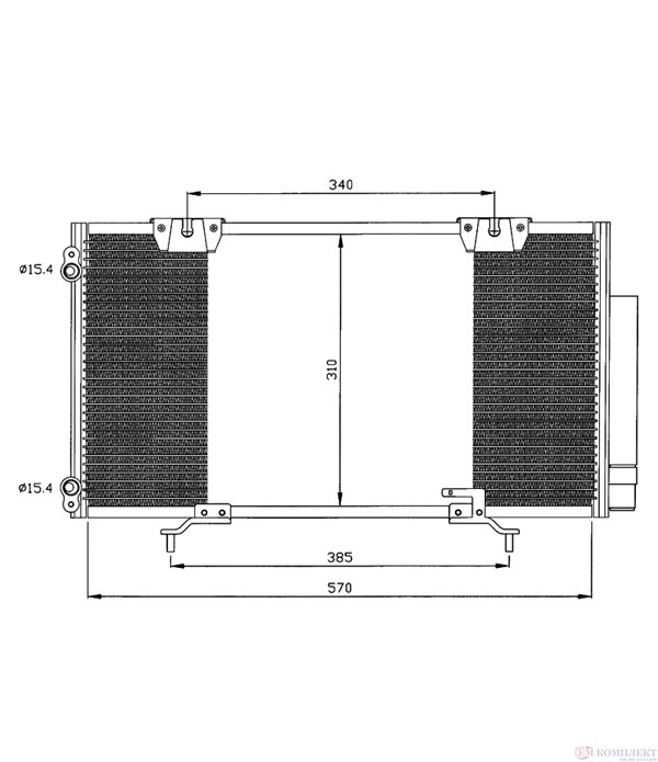 РАДИАТОР КЛИМАТИК TOYOTA AVENSIS LIFTBACK (1997-) 1.6 - NRF