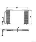 РАДИАТОР КЛИМАТИК PEUGEOT 405 II (1992-) 1.6 - NRF
