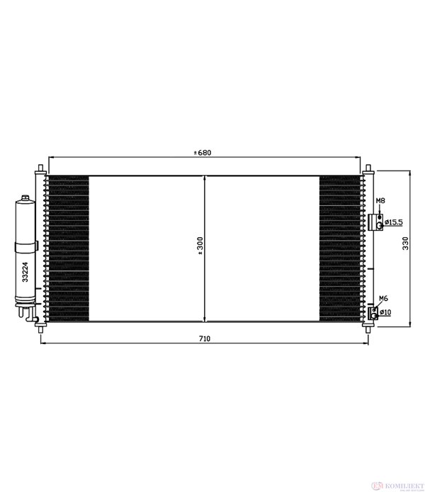 РАДИАТОР КЛИМАТИК NISSAN PRIMERA COMBI (2002-) 1.6 Visia - NRF