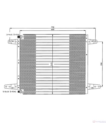 РАДИАТОР КЛИМАТИК SCANIA 3 - SERIES (1988-) 113 H/320 - NRF