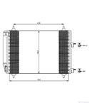 РАДИАТОР КЛИМАТИК PEUGEOT 307 BREAK (2002-) 1.6 16V - NRF