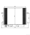 РАДИАТОР КЛИМАТИК MERCEDES CLS C219 (2004-) 500 - NRF