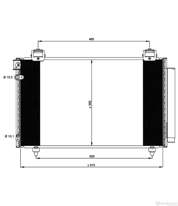 РАДИАТОР КЛИМАТИК TOYOTA AVENSIS (2003-) 2.0 - NRF