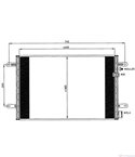 РАДИАТОР КЛИМАТИК AUDI A6 AVANT (2005-) 2.0 TDI - NRF