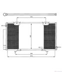 РАДИАТОР КЛИМАТИК TOYOTA AVENSIS STATION WAGON (1997-) 1.8 - NRF