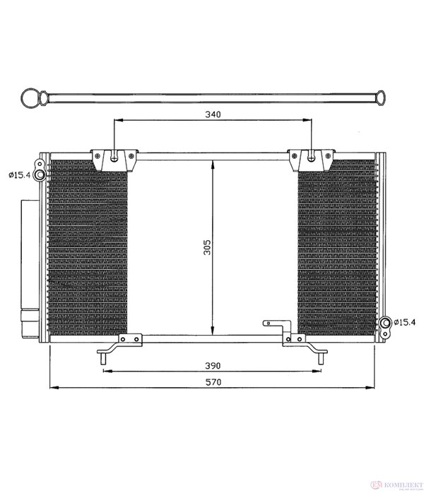 РАДИАТОР КЛИМАТИК TOYOTA AVENSIS (1997-) 1.8 - NRF