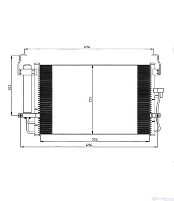РАДИАТОР КЛИМАТИК HYUNDAI COUPE (2001-) 1.6 16V - NRF