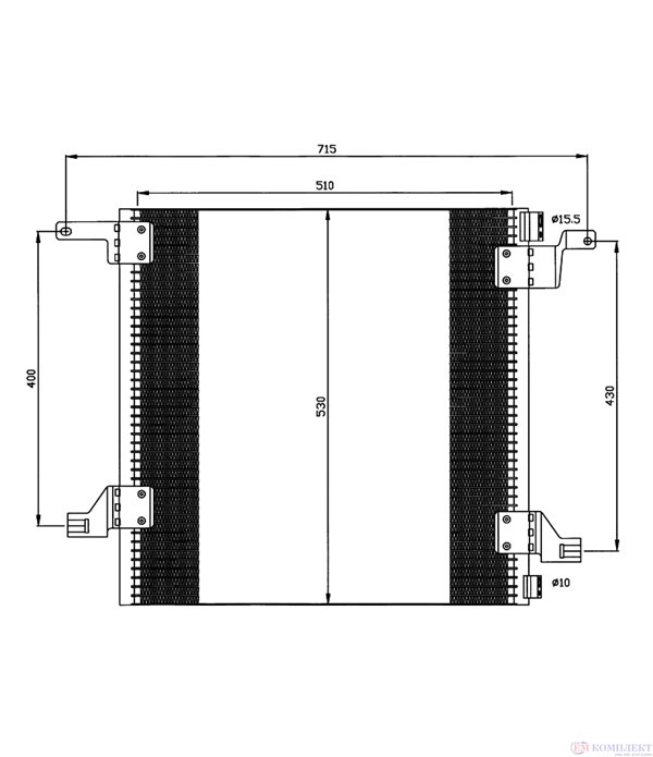 РАДИАТОР КЛИМАТИК MERCEDES M CLASS W163 (1998-) ML 230 - NRF