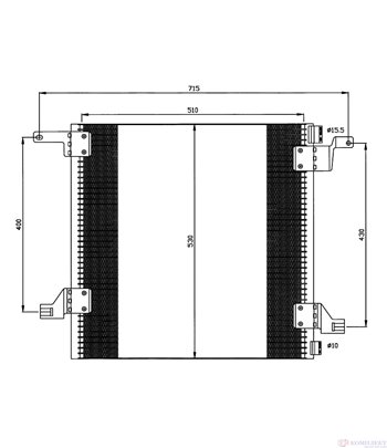 РАДИАТОР КЛИМАТИК MERCEDES M CLASS W163 (1998-) ML 270 CDI - NRF