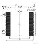 РАДИАТОР КЛИМАТИК PEUGEOT 207 (2006-) 1.4 16V - NRF