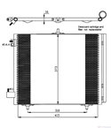 РАДИАТОР КЛИМАТИК PEUGEOT 1007 (2005-) 1.4 - NRF
