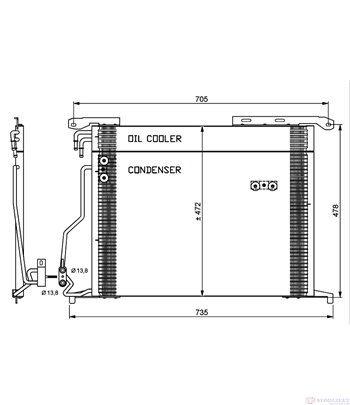 РАДИАТОР КЛИМАТИК MERCEDES S CLASS W220 (1998-) S 430 - NRF