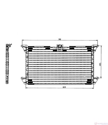 РАДИАТОР КЛИМАТИК SCANIA 4 - SERIES (1995-) 114 G/340 - NRF