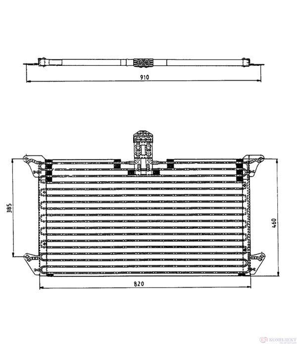 РАДИАТОР КЛИМАТИК SCANIA 4 - SERIES (1995-) 124 L/360 - NRF