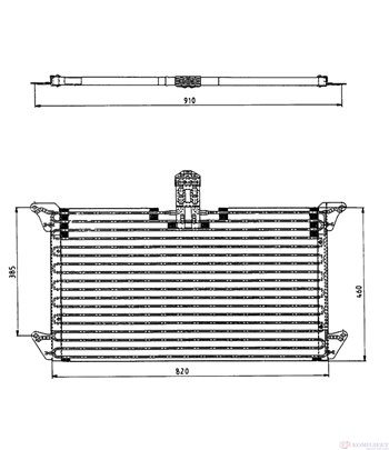 РАДИАТОР КЛИМАТИК SCANIA 4 - SERIES (1995-) 144 L/530 - NRF