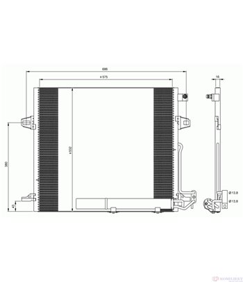 РАДИАТОР КЛИМАТИК MERCEDES R CLASS W251, V251 (2006-) R 350 - NRF