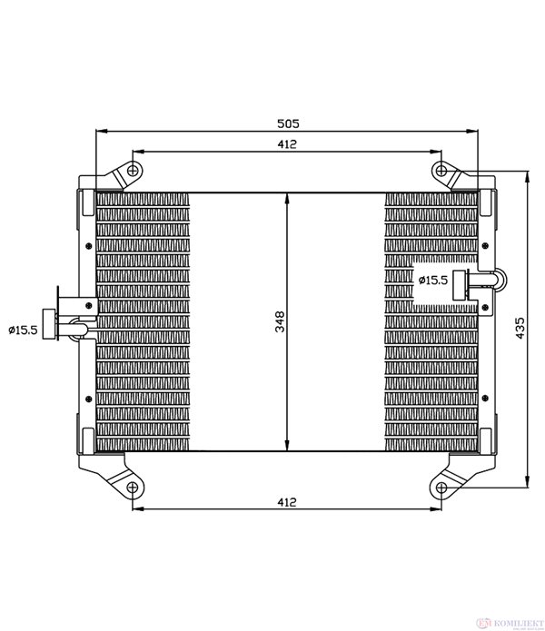 РАДИАТОР КЛИМАТИК CITROEN JUMPER (1994-) 2.5 TD - NRF