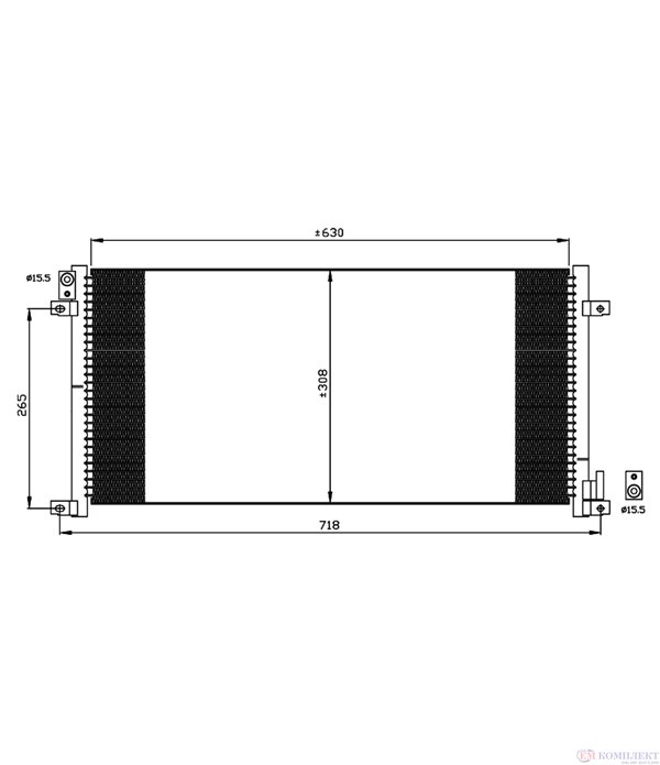 РАДИАТОР КЛИМАТИК IVECO DAILY II (1999-) 35C15 - NRF