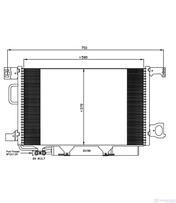 РАДИАТОР КЛИМАТИК MERCEDES CLK C209 (2002-) 320 - NRF