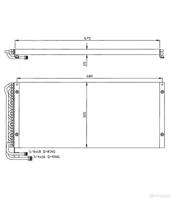 РАДИАТОР КЛИМАТИК MAN F 2000 (1994-) 19.364 FAC - NRF