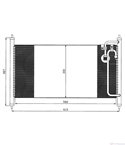 РАДИАТОР КЛИМАТИК NISSAN VANETTE CARGO (1994-) 2.0 D - NRF
