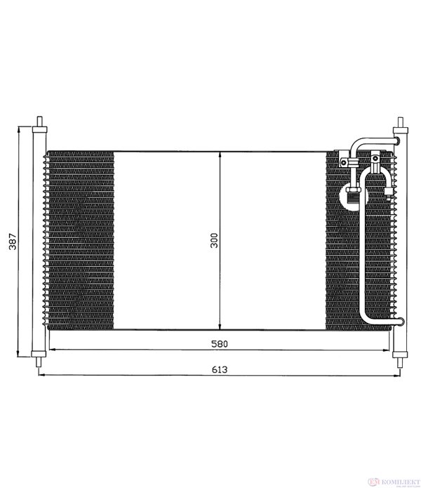 РАДИАТОР КЛИМАТИК NISSAN VANETTE CARGO (1994-) 2.0 D - NRF