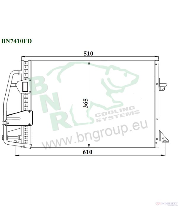 РАДИАТОР КЛИМАТИК FORD ESCORT VII SEDAN (1995-) 1.8 16V - BNR