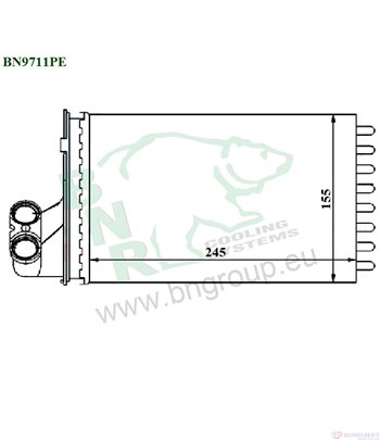РАДИАТОР ПАРНО PEUGEOT 405 II (1992-) 2.0 16V - BNR