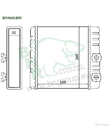 РАДИАТОР ПАРНО BMW 3 SERIES E46 COUPE (1999-) 328 Ci - BNR