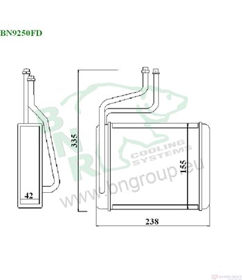 РАДИАТОР ПАРНО FORD MONDEO III COMBI (2000-) 2.0 16V DITDDiTDCi - BNR