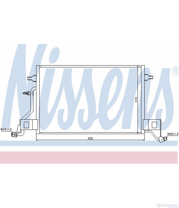 РАДИАТОР КЛИМАТИК AUDI A6 (1997-) 4.2 quattro - NISSENS