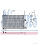 РАДИАТОР КЛИМАТИК CITROEN C6 (2005-) 3.0 HDi - NISSENS