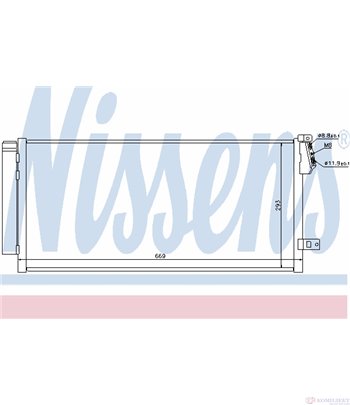 РАДИАТОР КЛИМАТИК FIAT DOBLO CARGO (2010-) 1.3 D Multijet - NISSENS