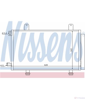 РАДИАТОР КЛИМАТИК FIAT SEDICI (2006-) 1.9 D Multijet - NISSENS