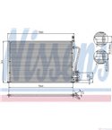 РАДИАТОР КЛИМАТИК FORD FIESTA V (2001-) ST150 - NISSENS