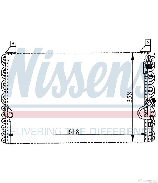 РАДИАТОР КЛИМАТИК MERCEDES 190 W201 (1982-) 2.0 D - NISSENS
