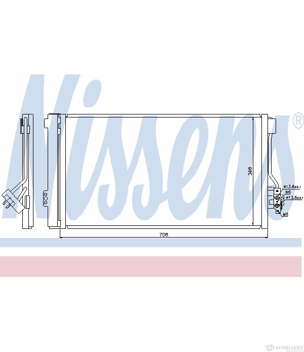 РАДИАТОР КЛИМАТИК MERCEDES VITO W639 (2003-) 120 CDI - NISSENS