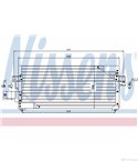 РАДИАТОР КЛИМАТИК NISSAN SUNNY III (1990-) 2.0 D - NISSENS