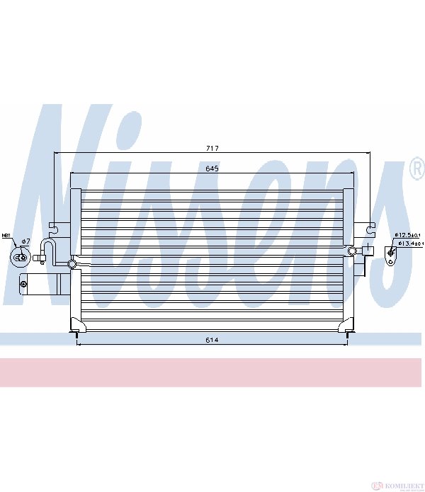 РАДИАТОР КЛИМАТИК NISSAN PRIMERA (1990-) 2.0 16V - NISSENS
