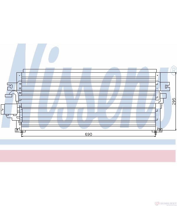 РАДИАТОР КЛИМАТИК NISSAN SUNNY III (1990-) 1.6 i 16V - NISSENS
