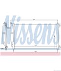 РАДИАТОР КЛИМАТИК NISSAN TIIDA SEDAN (2007-) 1.8 - NISSENS