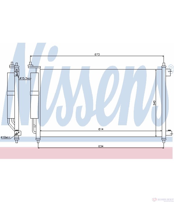 РАДИАТОР КЛИМАТИК NISSAN TIIDA SEDAN (2007-) 1.8 - NISSENS