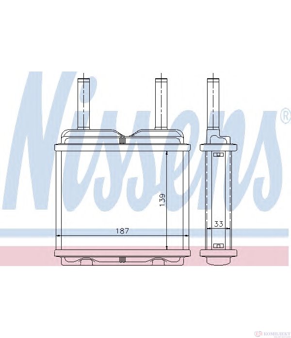 РАДИАТОР ПАРНО OPEL CORSA A (1986-) 1.2 - NISSENS