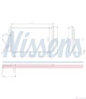 РАДИАТОР КЛИМАТИК PEUGEOT 405 I (1987-) 1.9 Injection - NISSENS