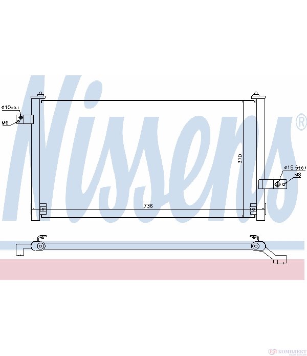 РАДИАТОР КЛИМАТИК SUBARU FORESTER (1997-) 2.0 - NISSENS