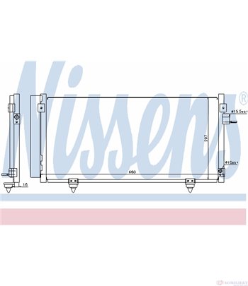 РАДИАТОР КЛИМАТИК SUBARU IMPREZA HATCHBACK (2008-) 1.5 - NISSENS