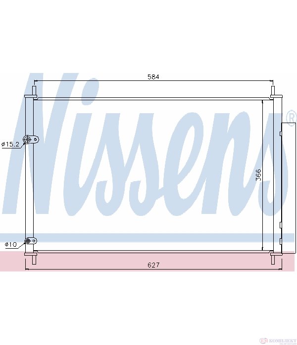 РАДИАТОР КЛИМАТИК TOYOTA AVENSIS SEDAN (2009-) 2.0 - NISSENS