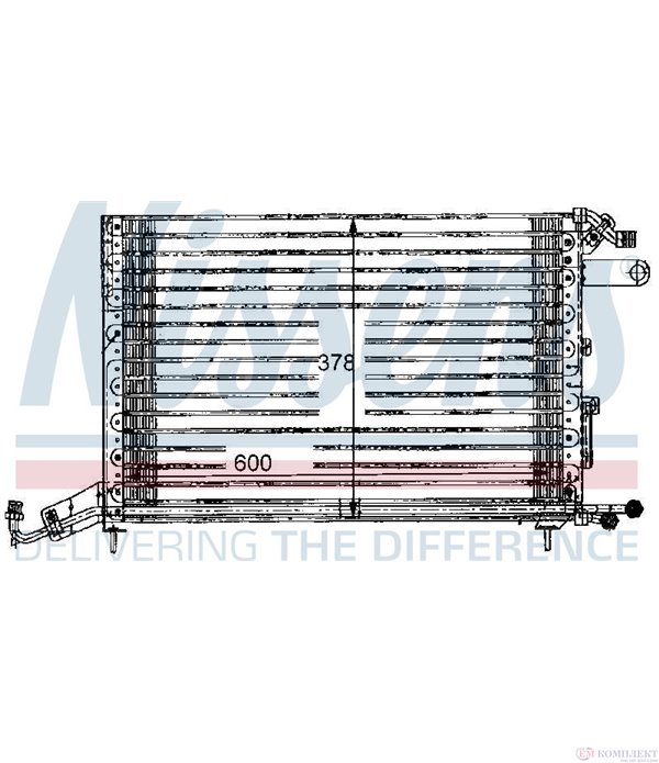 РАДИАТОР КЛИМАТИК VOLKSWAGEN GOLF II (1983-) 1.8 - NISSENS